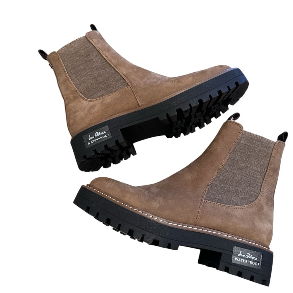 Sam Edelman Suede Laguna Chelsea Waterproof Boots Women’s 8